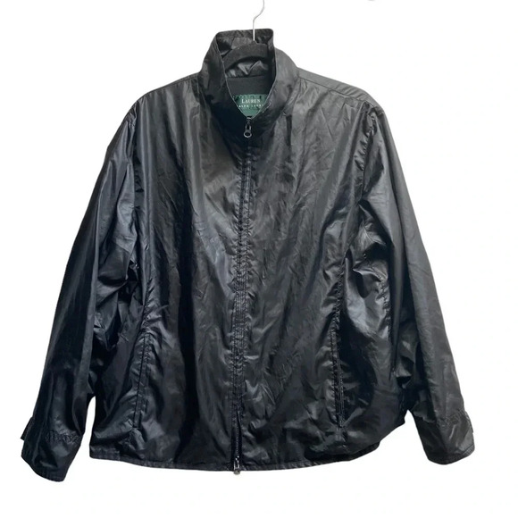 Lauren Ralph Lauren packable windbreaker full  zip jacket Sz L - Picture 1 of 11